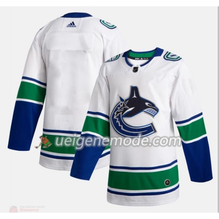 Herren Eishockey Vancouver Canucks Trikot Blank Adidas 2019-2020 Weiß Authentic
